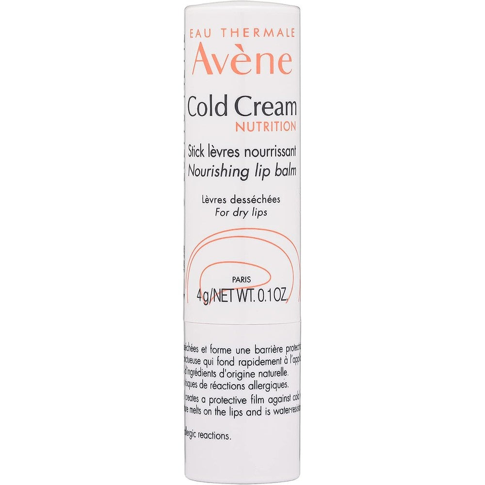 Eau Thermale Avene Cold Cream Nutrition Nourishing Lip Balm For Dry Chapped Lips 0.1 Ounce