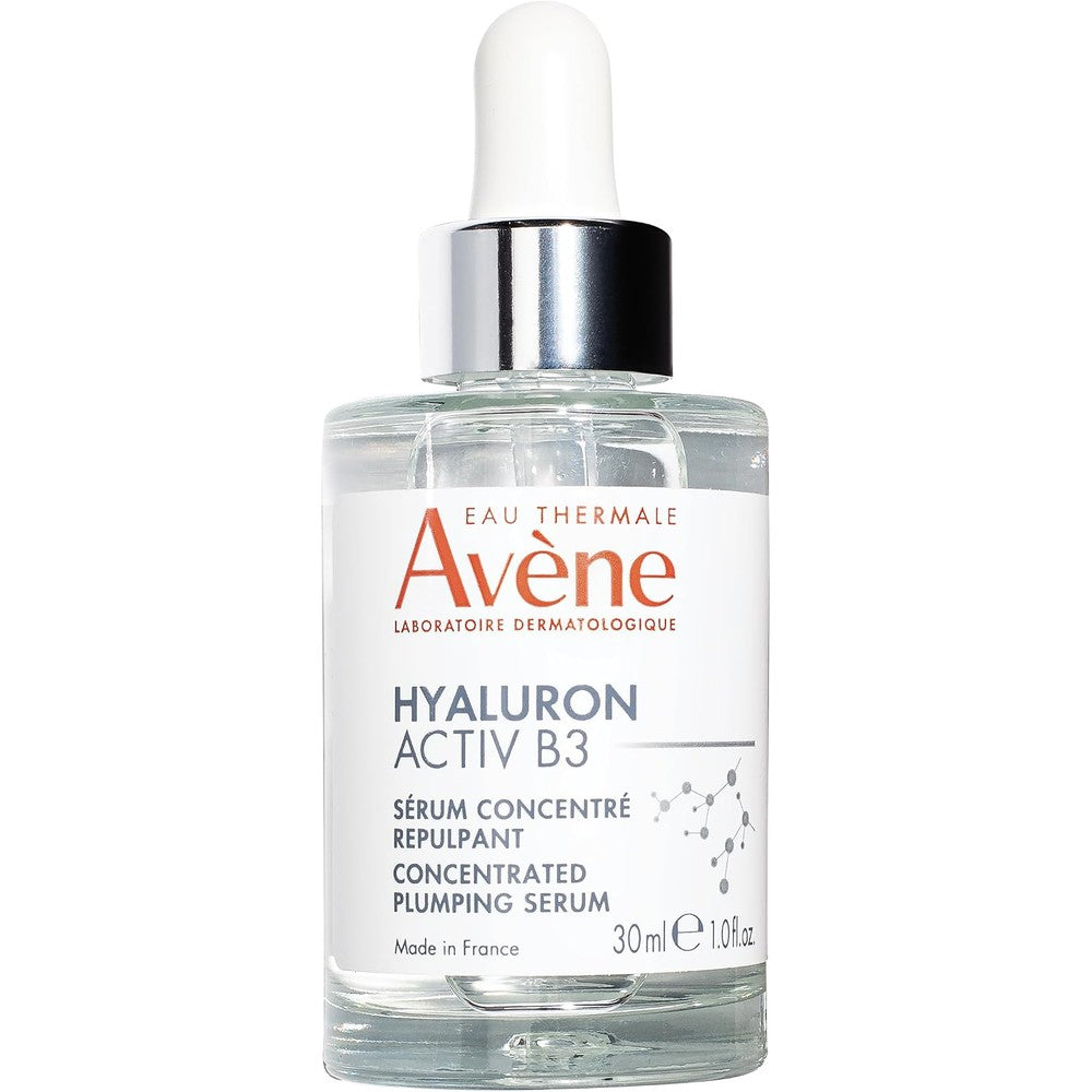 Avene Hyaluron Activ B3 Concentrated Plumping Serum Anti-Aging Hydrating Formula With Niacinamide And Pure Hyaluronic Acid 30 Milliliters