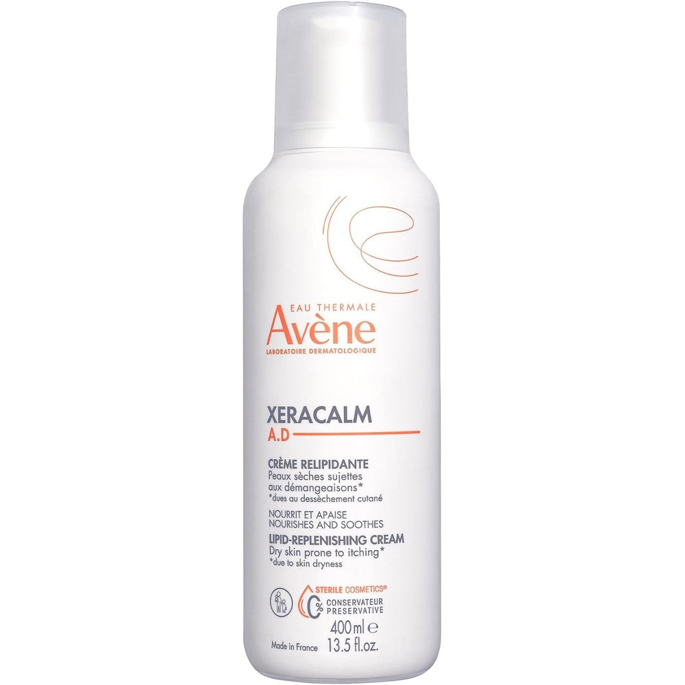 Eau Thermale Avène XeraCalm A.D. Lipid-Replenishing Cream For Atopic Dermatitis And Eczema-Prone Skin, Fragrance-Free Formula, 13.5 Fluid Ounce