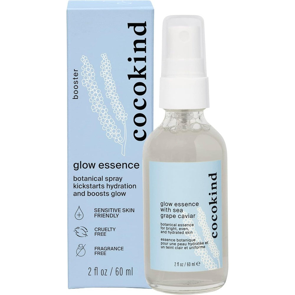 Cocokind Glow Essence with Sea Grape Caviar front view bottle