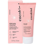 Cocokind AHA Jelly Cleanser front view pink tube exfoliating face wash