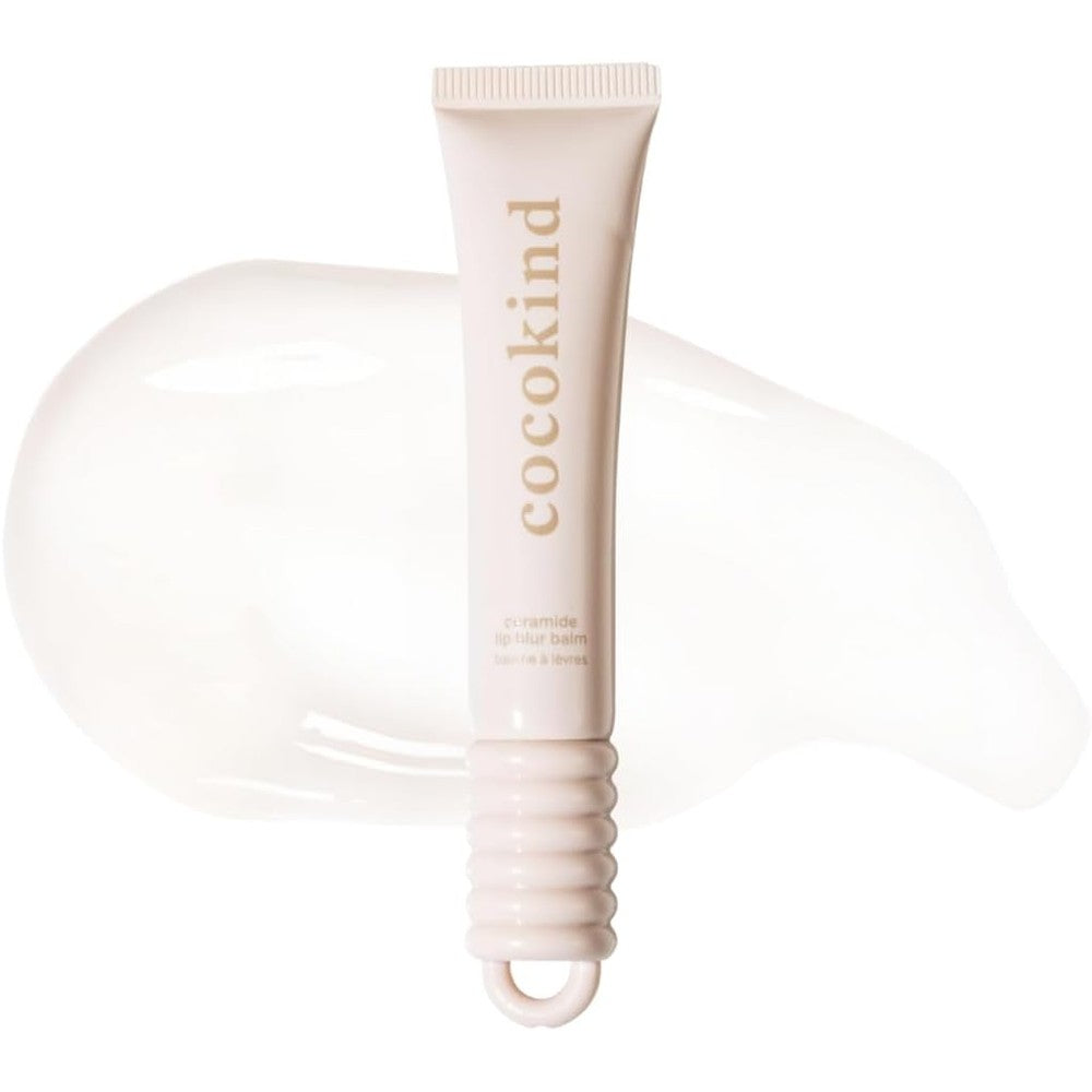Cocokind Ceramide Lip Blur Balm Be Real clear shade front view packaging