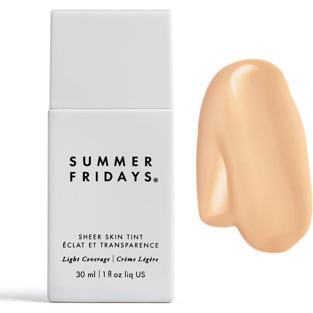Summer Fridays Sheer Skin Tint Shade 1 front view bottle packaging