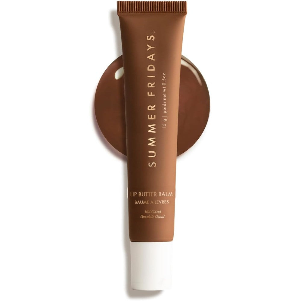 Summer Fridays Tinted Lip Butter Balm Hot Cocoa front view packaging