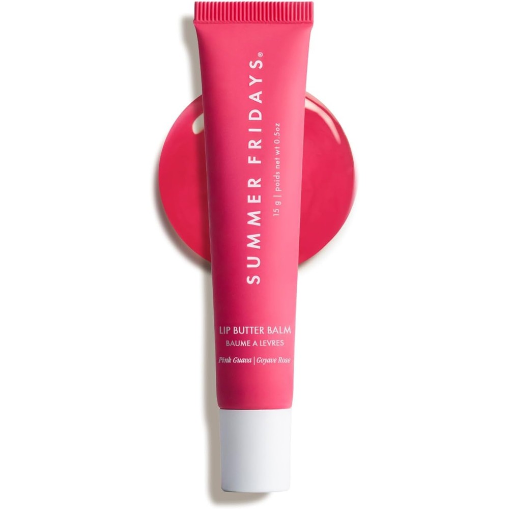 Summer Fridays Lip Butter Balm Pink Guava front view packaging