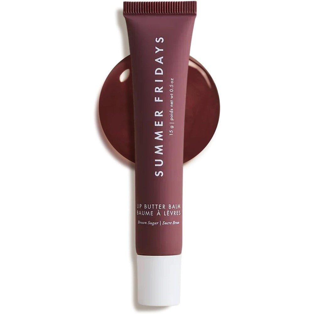 Summer Fridays Lip Butter Balm Brown Sugar tube front view