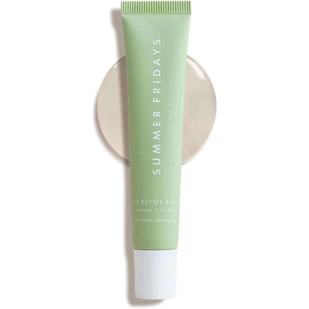 Summer Fridays Lip Butter Balm Sweet Mint front view tube