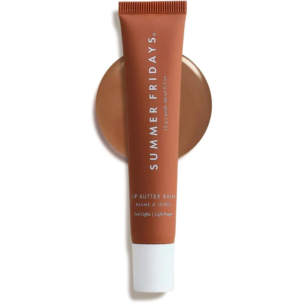 Summer Fridays Tinted Lip Butter Balm Iced Coffee front view packaging