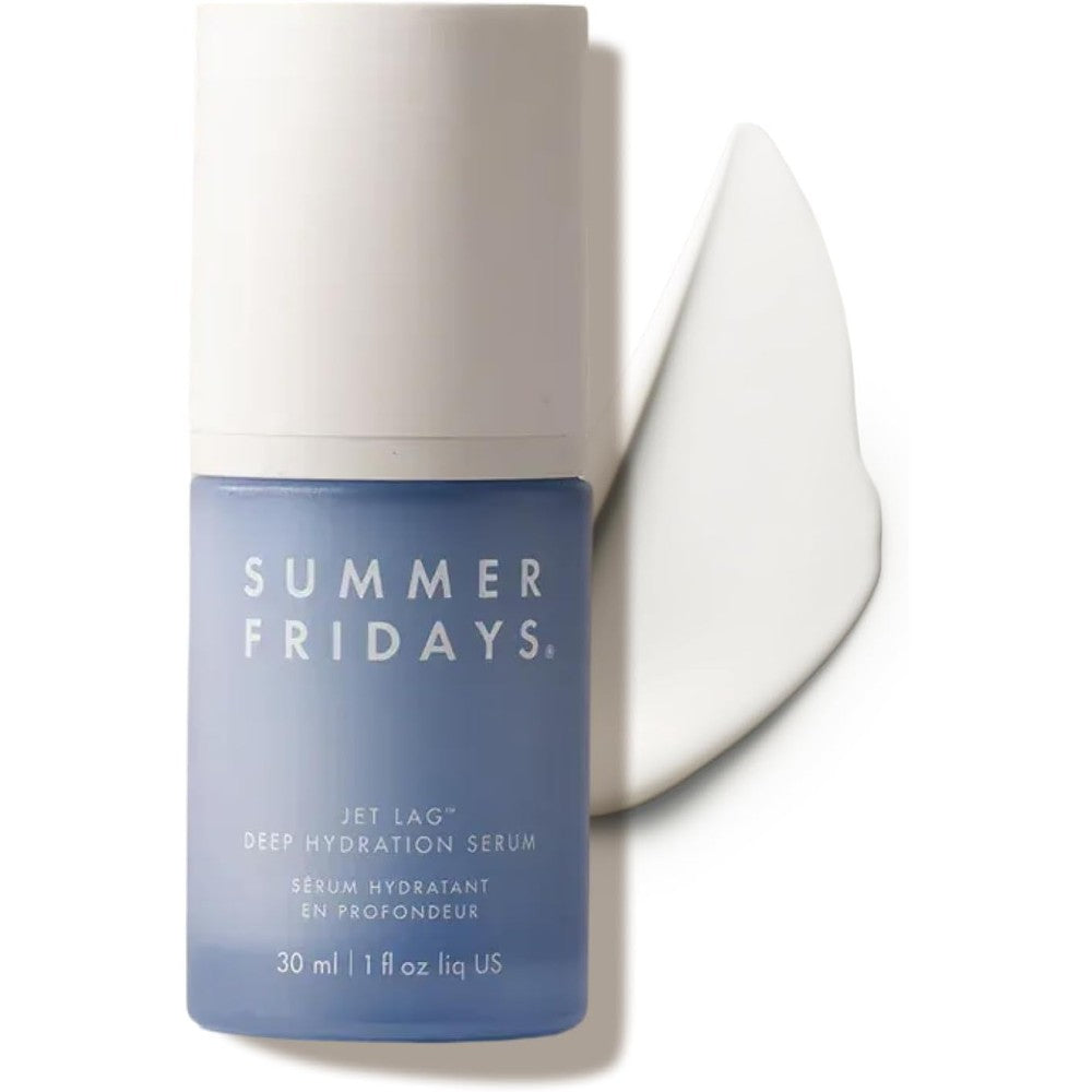 Summer Fridays Jet Lag Deep Hydration Serum front view bottle for dry skin hydration