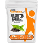 BulkSupplements Green Tea Extract Powder 50 Percent Polyphenols Antioxidant Supplement 100 Grams