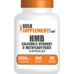 BulkSupplements HMB Calcium Capsules Beta Hydroxy Beta Methylbutyrate Muscle Recovery Supplement Gluten Free 360 Count Pack Of 1