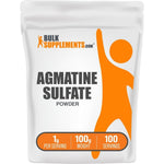 BulkSupplements Agmatine Sulfate Powder Nitric Oxide Supplement Pre Workout Unflavored Gluten Free 1 Gram Per Serving 100 Grams