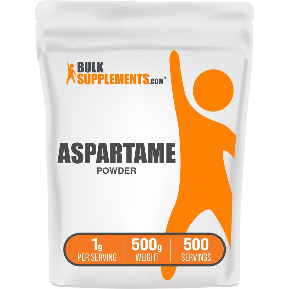 BulkSupplements Aspartame Powder Zero Calorie Sugar Substitute and Gluten Free Sweetener for Baking and Cooking 500 Grams