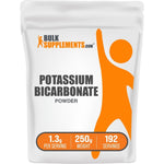 BulkSupplements Potassium Bicarbonate Powder Food Grade Mineral Supplement For Electrolyte Balance And Heart Health Two Hundred Fifty Grams