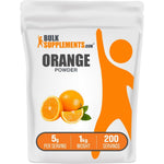 BulkSupplements.com Orange Fruit Powder Nutrient Rich Citrus Flavoring Sugar Free Gluten Free For Smoothies And Baking One Kilogram