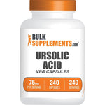 BulkSupplements Ursolic Acid Capsules Sourced From Rosemary Leaf Extract Vegan Dietary Supplement 75 Milligrams 240 Count Pack Of 1