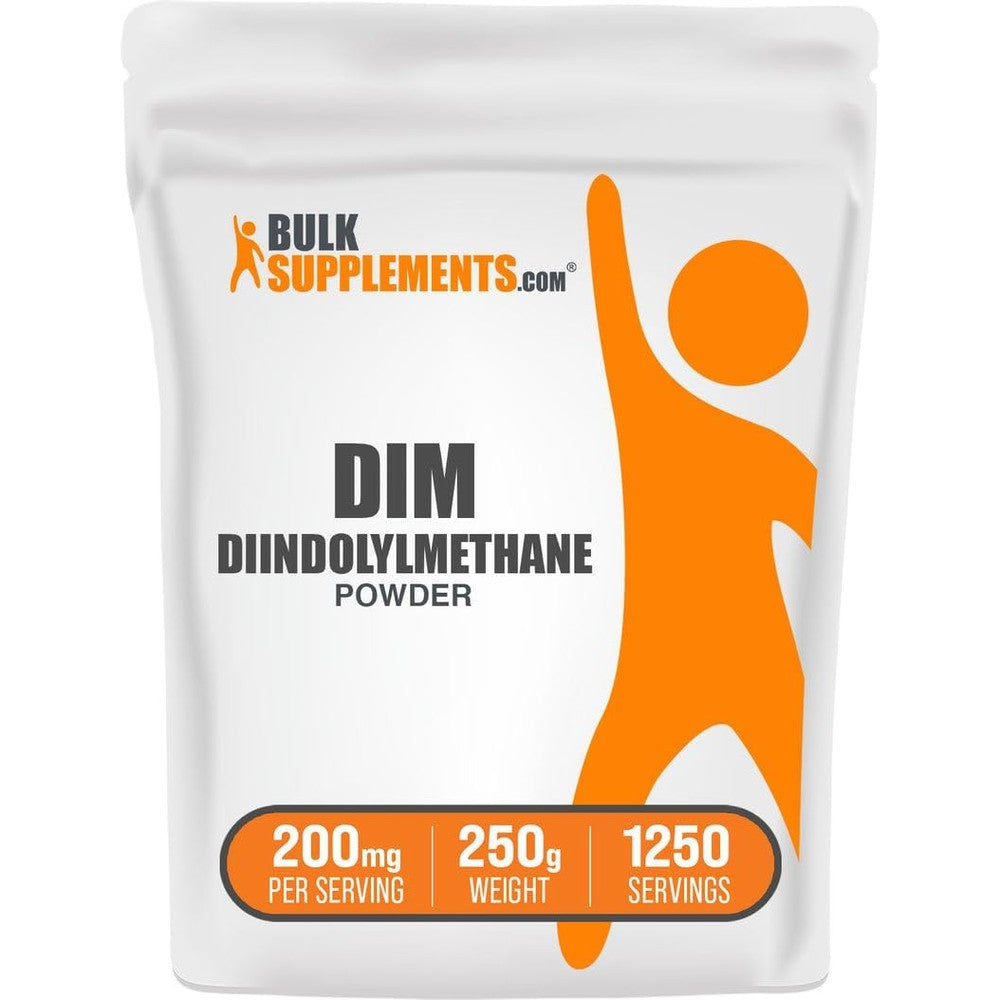BulkSupplements Diindolylmethane DIM Powder Hormone Balance And Detoxification Supplement Unflavored And Gluten Free 250 Grams
