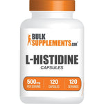 BulkSupplements.com L-Histidine Base Essential Amino Acid Gluten Free Supplement 500 Milligrams 120 Capsules