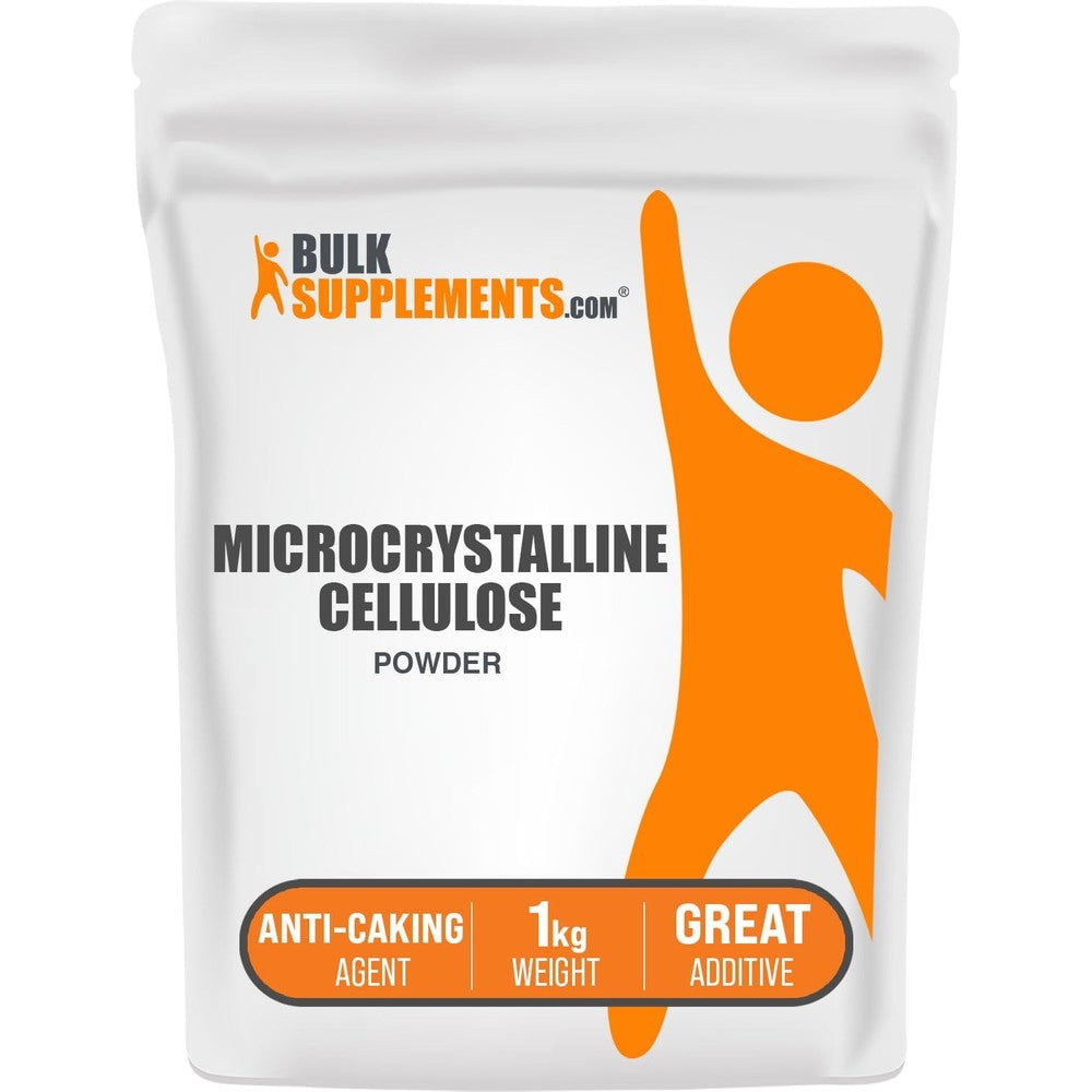 BulkSupplements.com Microcrystalline Cellulose Powder Food Grade Binder Excipient And Anti Caking Agent 1 Kilogram Pack Of 1