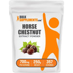 BulkSupplements Horse Chestnut Extract Powder for Healthy Circulation and Leg Vein Support Gluten Free Vegetarian Supplement 250 Grams Pack of 1