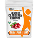 BulkSupplements Cranberry Extract Powder, Vaccinium Macrocarpon Fruit Supplement, Vegan And Gluten Free, 500 Grams