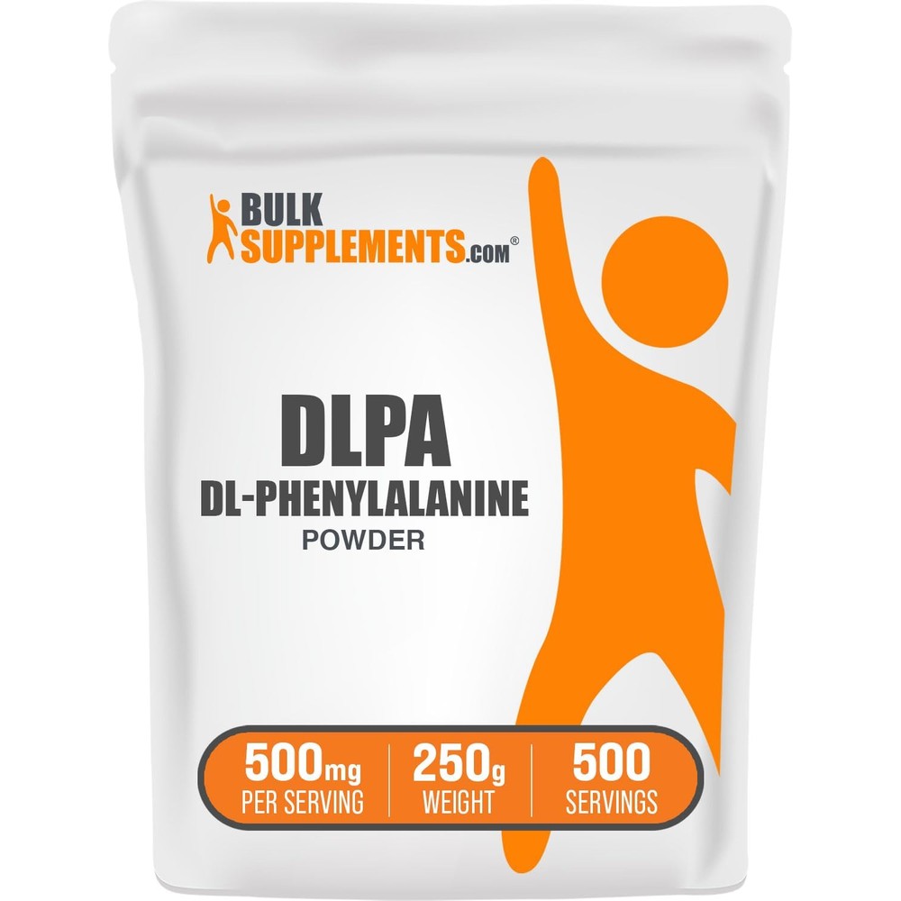 BulkSupplements DL-Phenylalanine Powder DLPA Essential Amino Acid Supplement Unflavored And Gluten Free 250 Grams