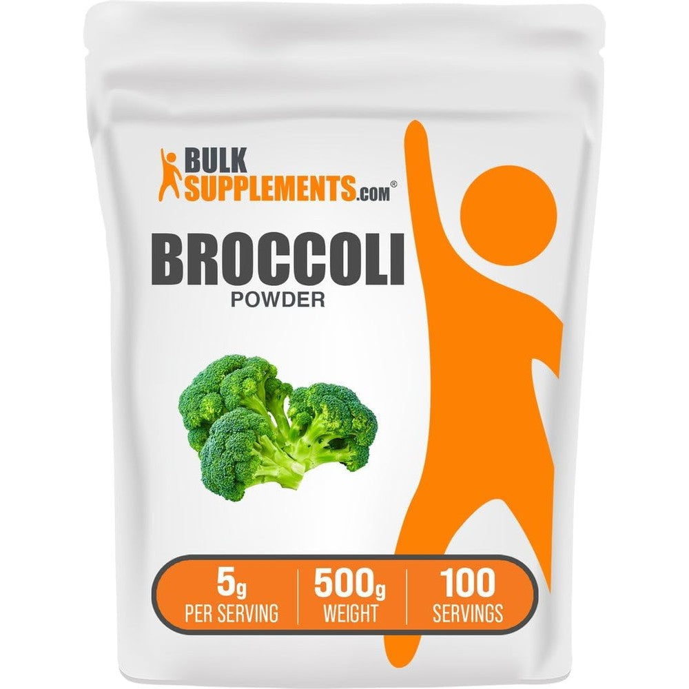 BulkSupplements Broccoli Powder Broccoli Floret And Stalk Powder Sulforaphane Supplement Vegan And Gluten Free 500 Grams