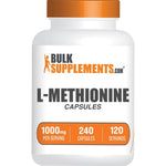 BulkSupplements L-Methionine Capsules Essential Amino Acid Nutritional Supplement 1000 Milligrams 240 Count