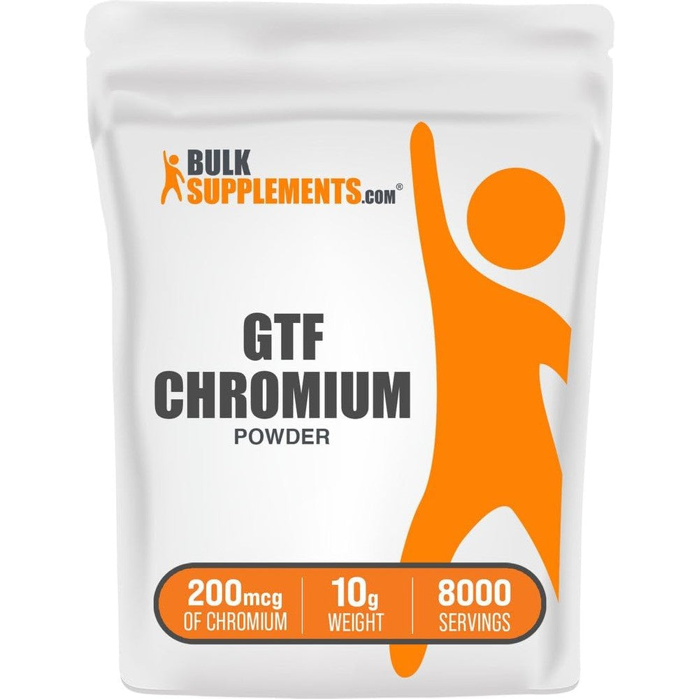 BulkSupplements Chromium GTF Powder front view packaging for metabolic support