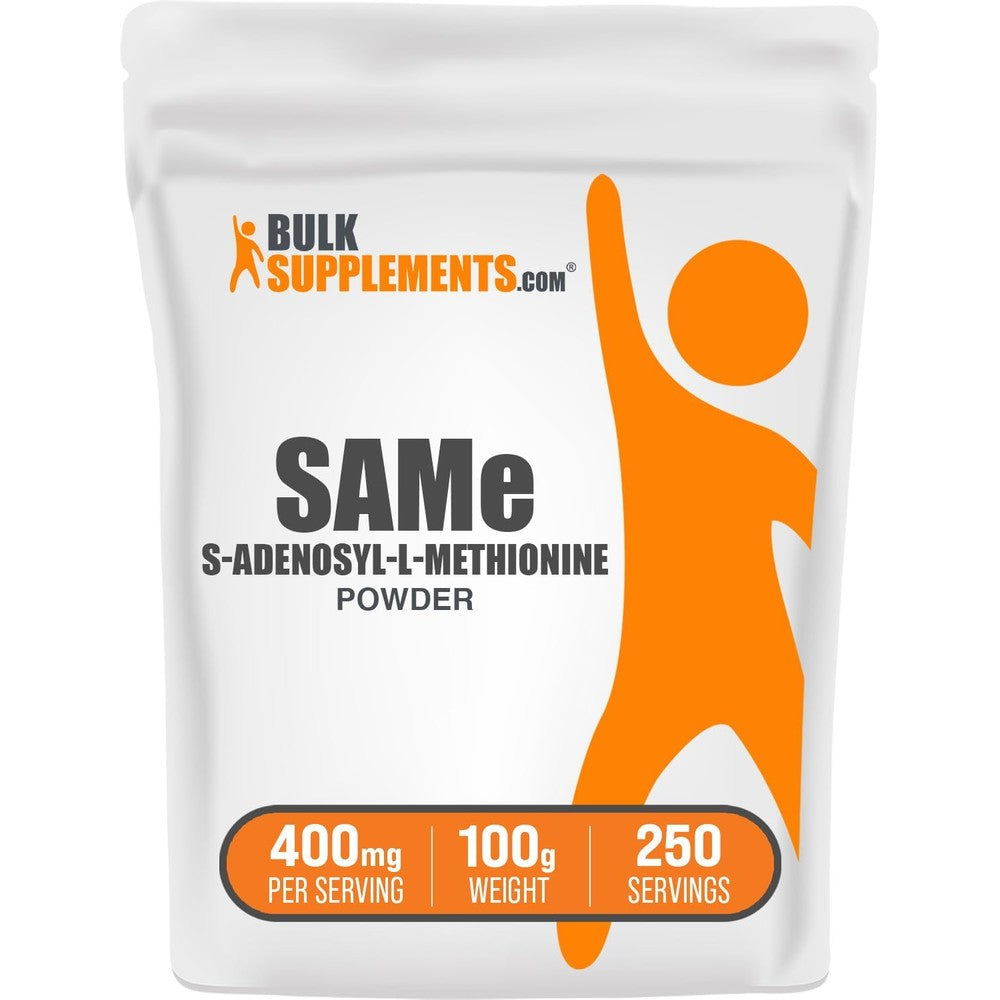 BulkSupplements S-Adenosyl-L-Methionine SAM-e Powder 400 Milligrams Per Serving 100 Grams
