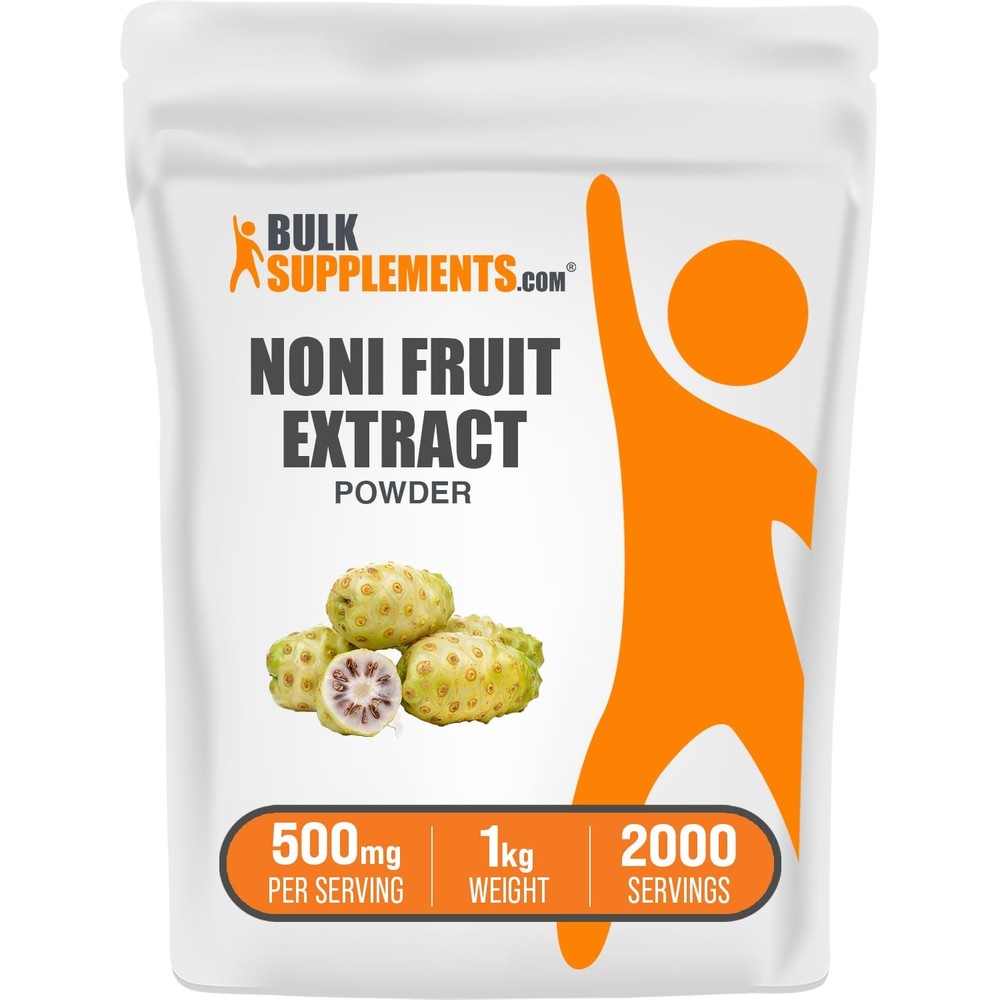BulkSupplements.com Noni Fruit Extract Powder Pure Superfood Supplement Gluten Free 1 Kilogram Pack of 1