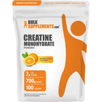 BulkSupplements Creatine Monohydrate Micronized Powder Orange Smash Flavor 7 Grams Per Serving 700 Grams Pack Of 1