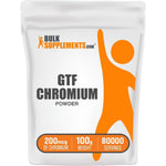BulkSupplements Chromium GTF Powder front view white resealable pouch