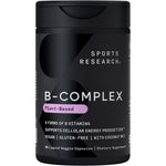 Sports Research Vitamin B-Complex Full Spectrum Of Essential B Vitamins With Methylated Folate And Vitamin B12 90 Liquid Veggie Capsules