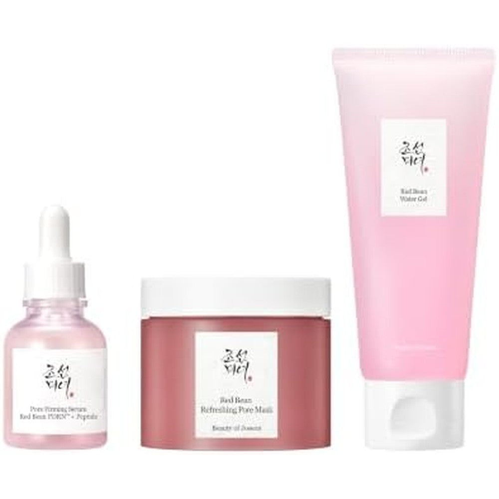 Beauty Of Joseon Red Bean Pore Refining Trio Including Pore Firming Serum 30 Milliliters Refreshing Mask 140 Milliliters And Water Gel 100 Milliliters