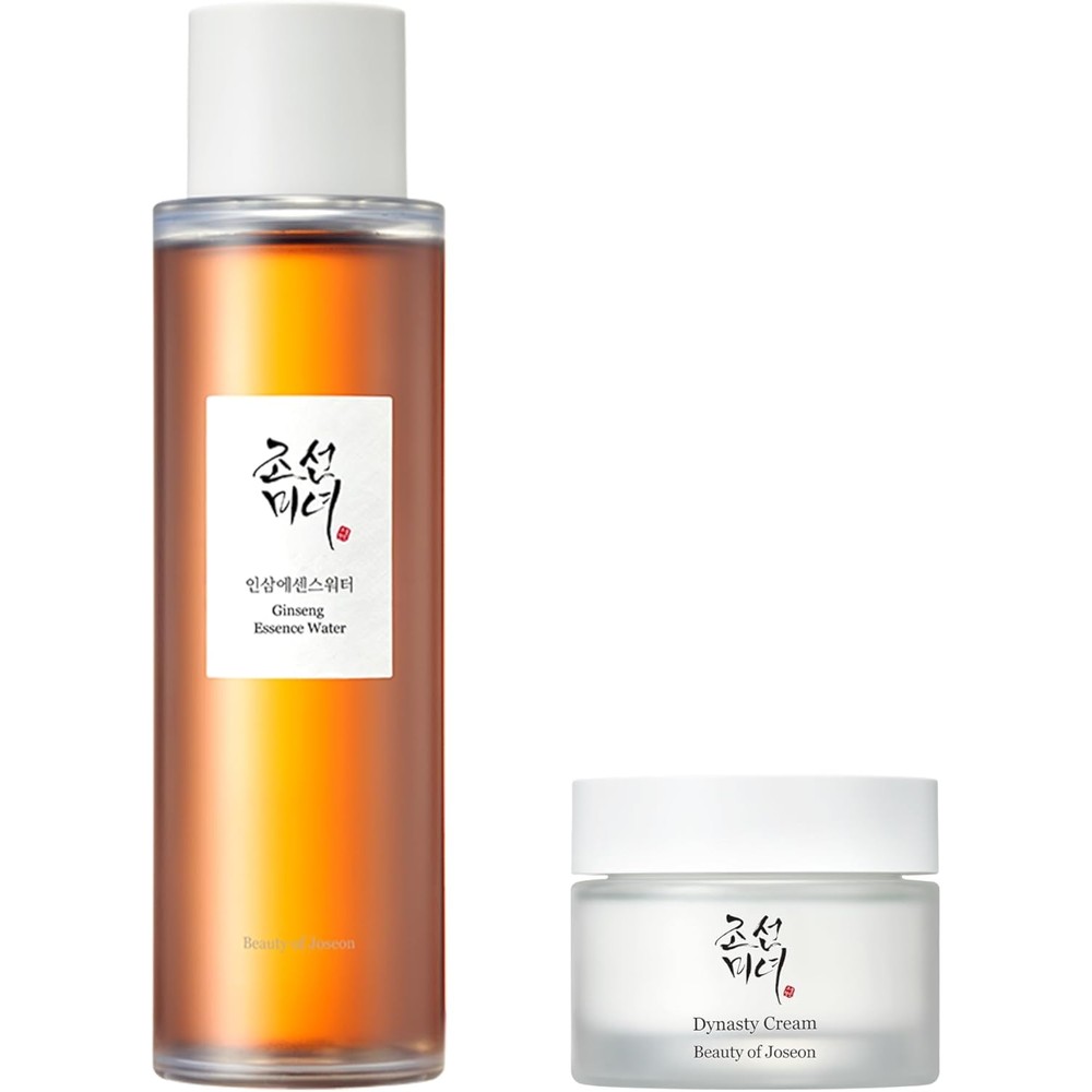 Beauty Of Joseon Ginseng Essence Water 150 Milliliters And Dynasty Cream Hydrating Face Moisturizer 50 Milliliters Korean Skincare Set