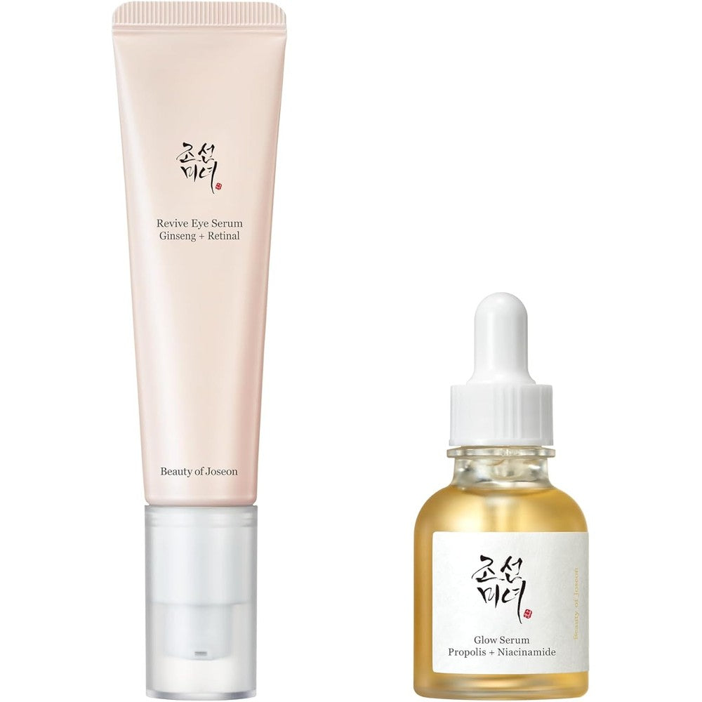 Beauty Of Joseon Revive Eye Serum With Retinal Niacinamide And Glow Serum Propolis Niacinamide 30 Milliliters Each
