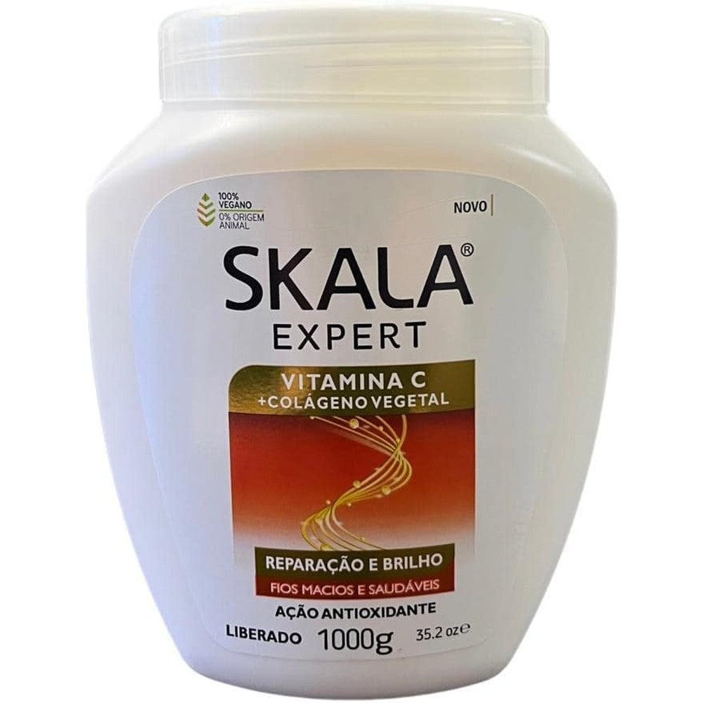 Skala Expert Vitamin C and Vegetal Collagen hair treatment cream 1000g front view jar