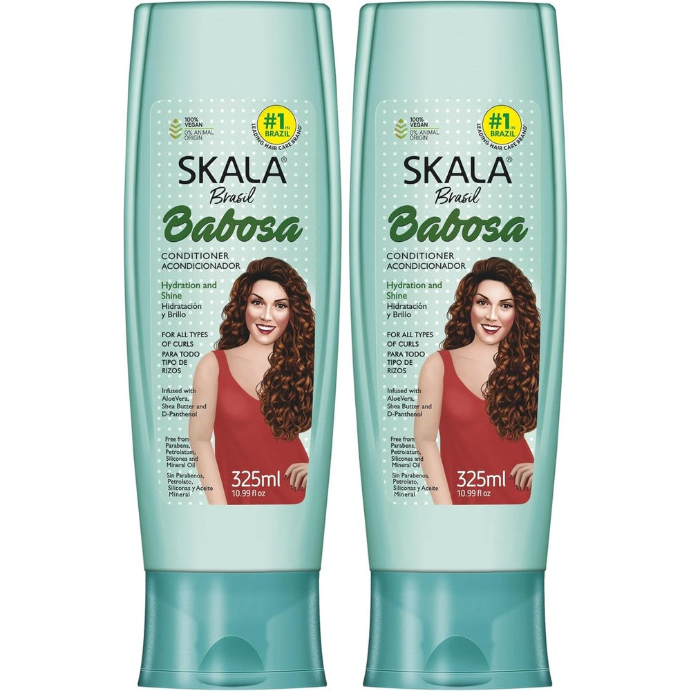 Skala Babosa conditioner bottle front view for curly hair