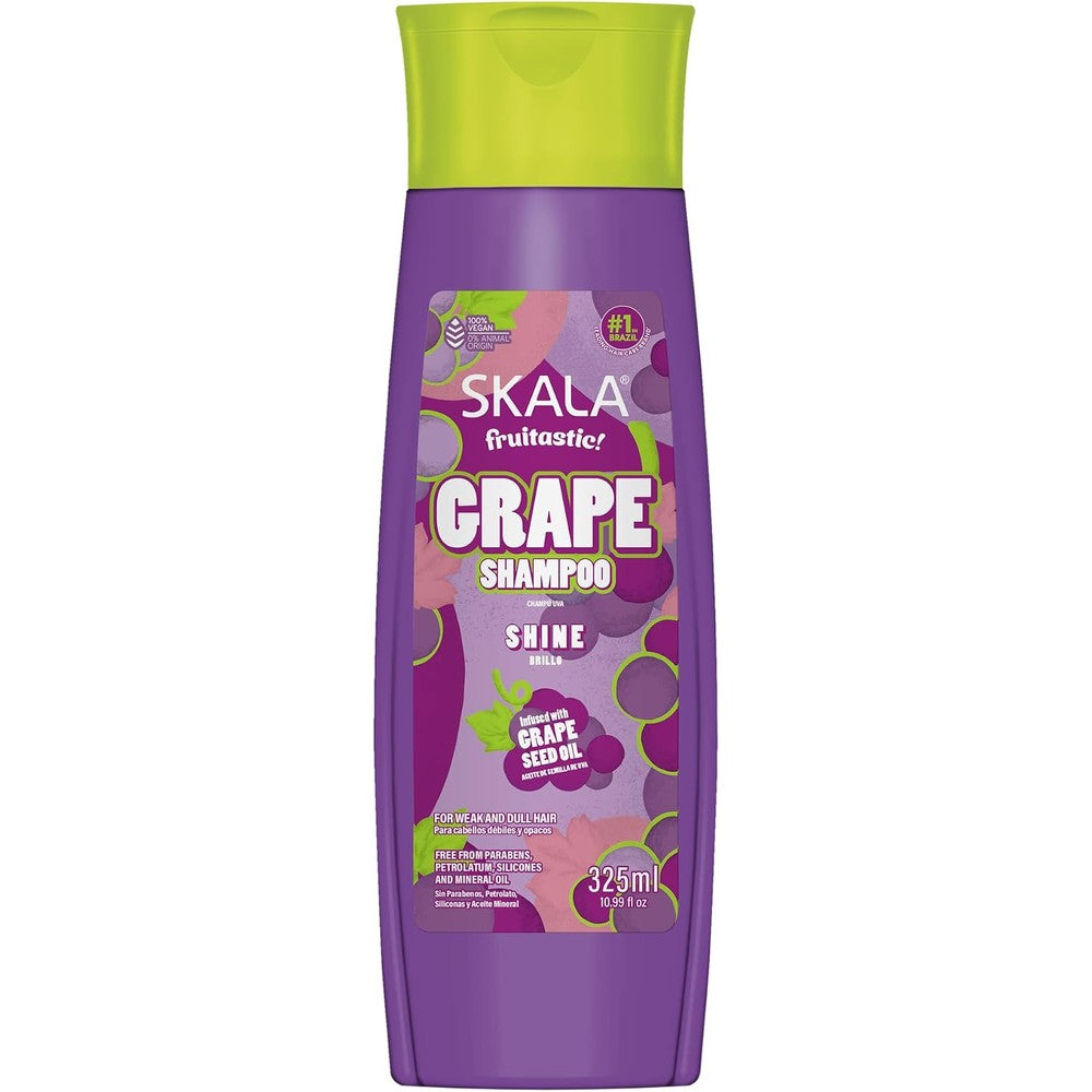 SKALA Fruitastic Grape Shampoo front view bottle for weak and dull hair