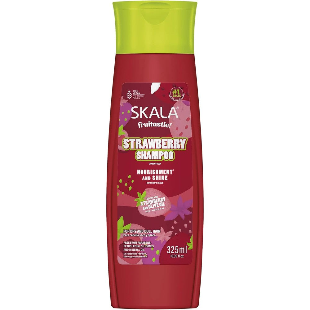 SKALA Fruitastic Strawberry Shampoo front view bottle showing product details