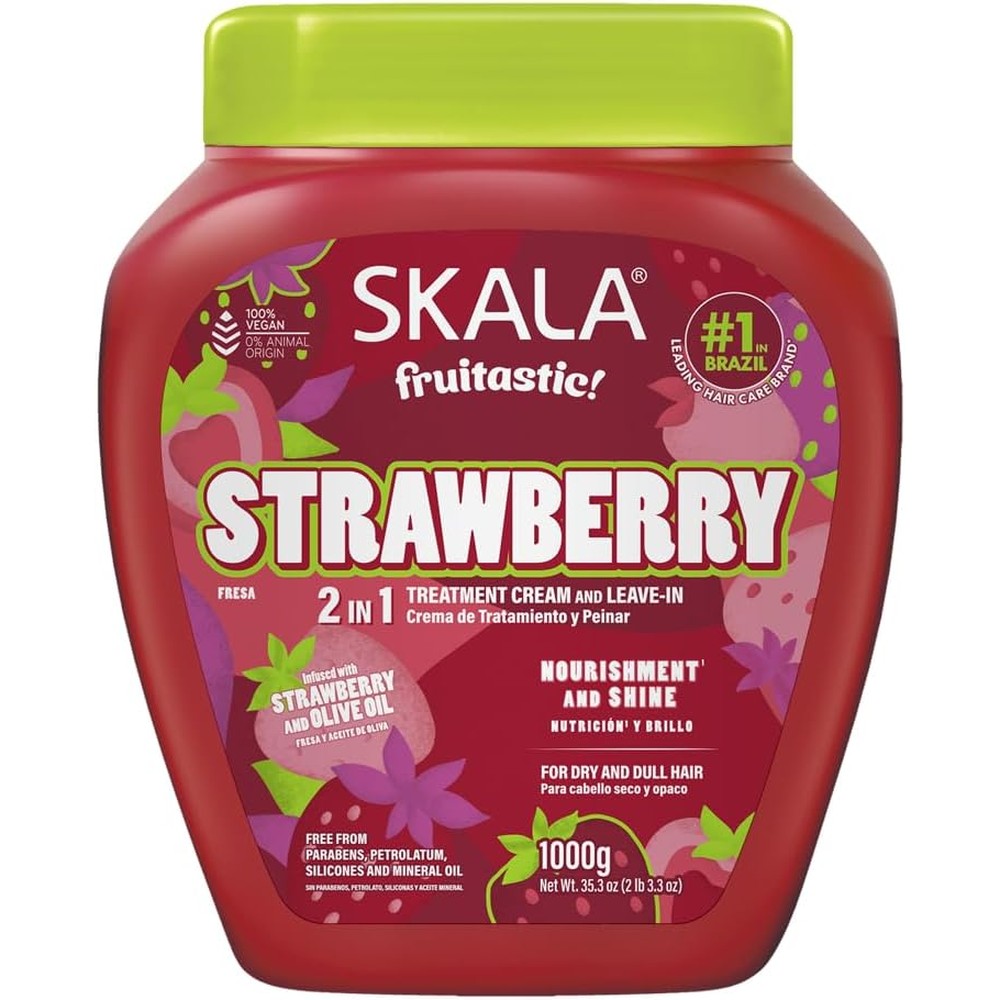 Skala Fruitastic Strawberry Treatment Cream front view for dry hair care