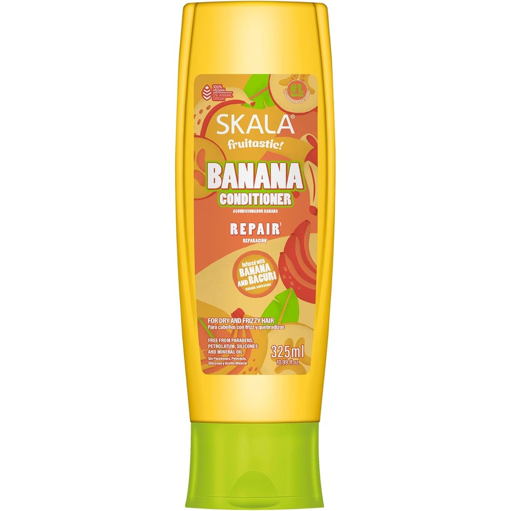 SKALA Banana Conditioner front view bottle for frizz control hair care