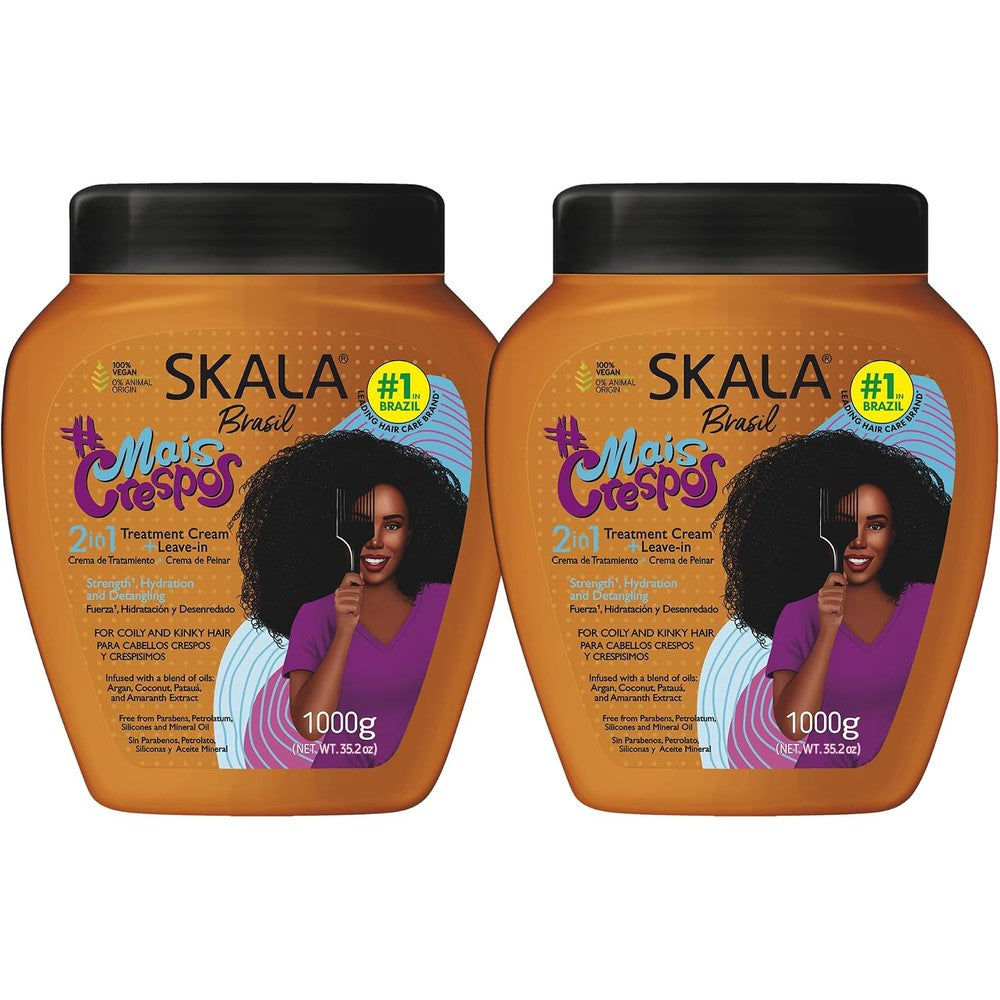 SKALA Mais Crespos 2 in 1 conditioning treatment cream 1000g container front view