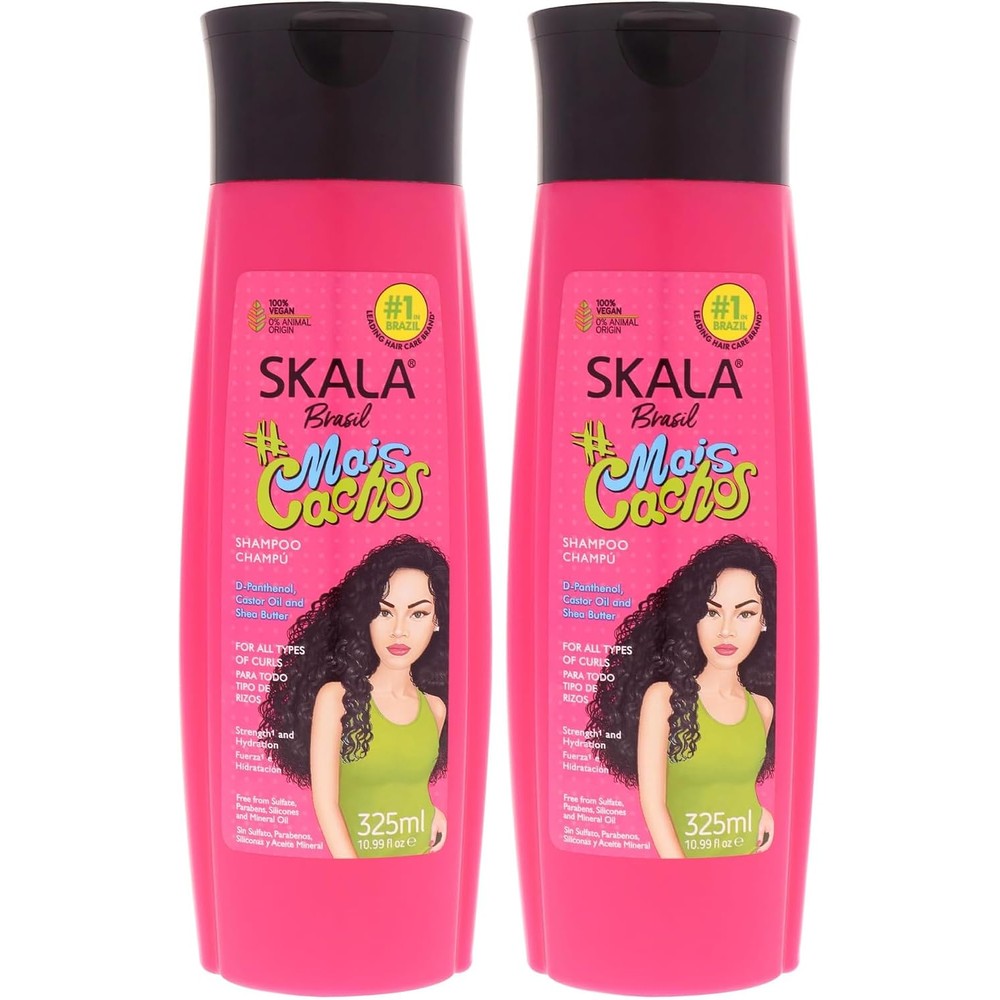Skala Mais Cachos Shampoo 325ml pack of 2 front view