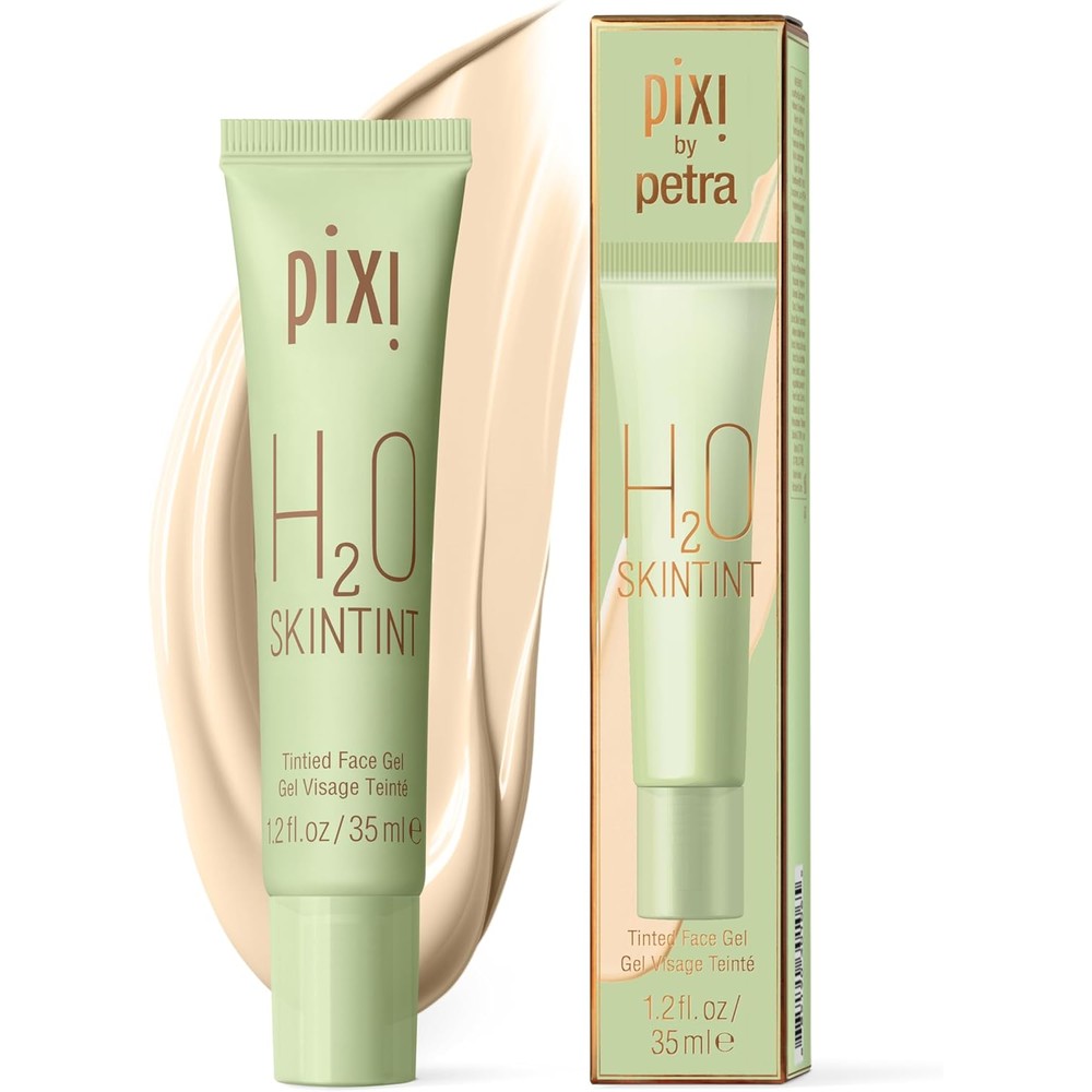 Pixi H2O SkinTint Tinted Face Gel Moisturizer Lightweight Hydrating Coverage With Hyaluronic Acid In Cream 1.2 Fluid Ounce