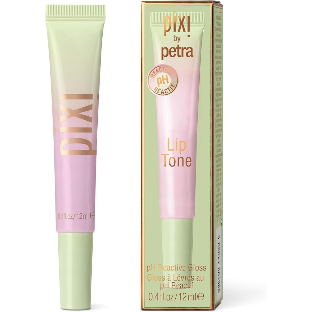 Pixi Beauty LipTone PH Reactive Lip Gloss In PinkPatina Color Changing Hydrating Lip Tint With Rosehip Oil And Shea Butter 12 Milliliters