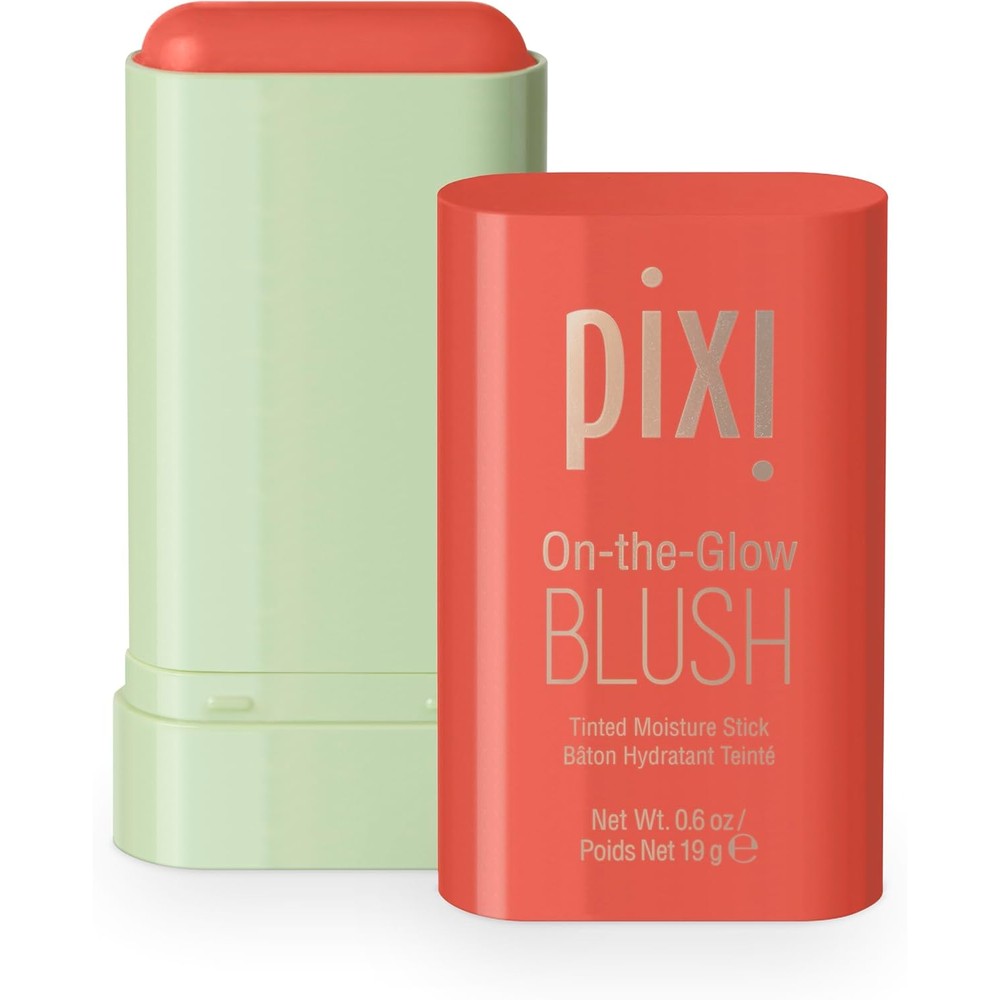 Pixi On-the-Glow Blush In Juicy Hydrating Tinted Moisture Stick For Cheeks And Lips With Ginseng And Aloe Vera 19 Grams