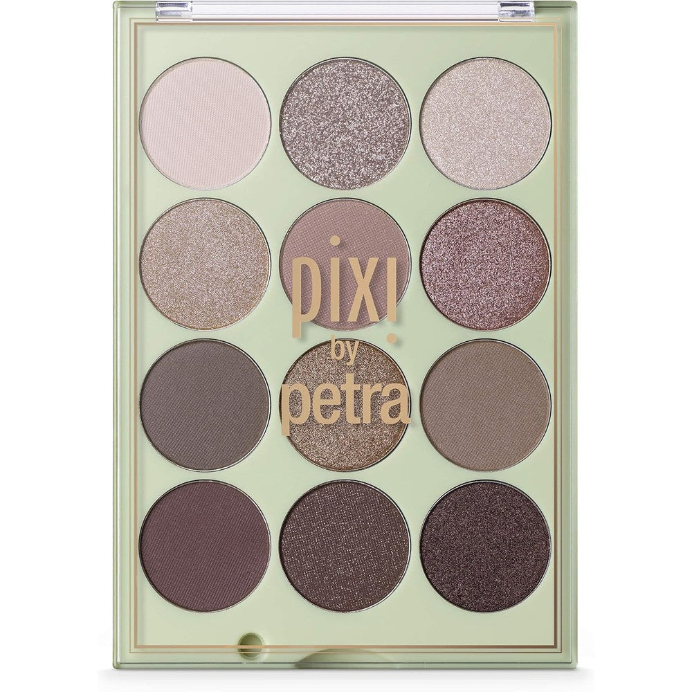 Pixi Eye Reflections Shadow Palette Natural Beauty Richly Pigmented Twelve Shade Mineral Eyeshadow Kit For Three Dimensional Eyes Sixteen Point Fiv...