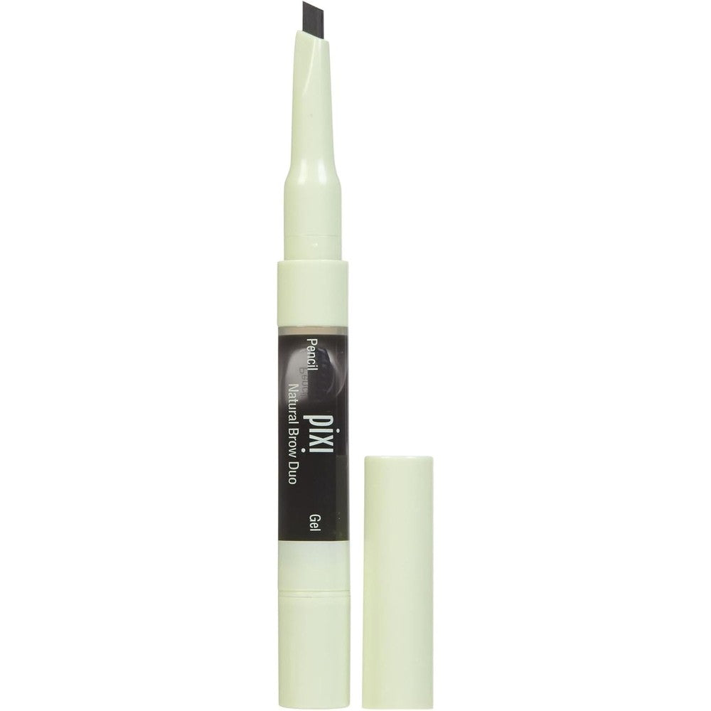 Pixi Natural Brow Duo Waterproof Brow Pencil And Tinted Gel Soft Black 0.2 Grams Pencil And 2.5 Milliliters Gel